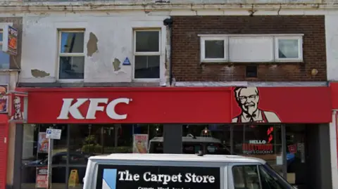 Exterior of former KFC in Lord Street, Fleetwood