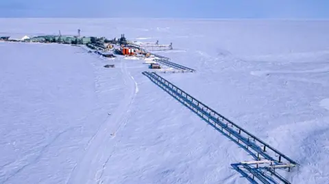 Getty Images An oil facility at Prudhoe Bay in Alaska