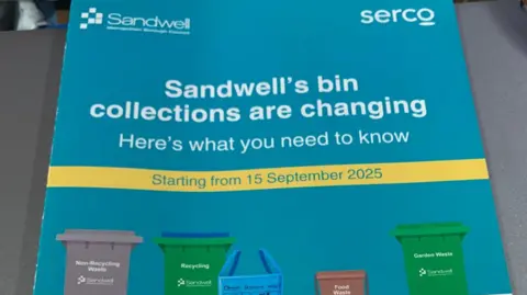 Leaflet which says Sandwell's bin collections are changing. Here's what you need to know.