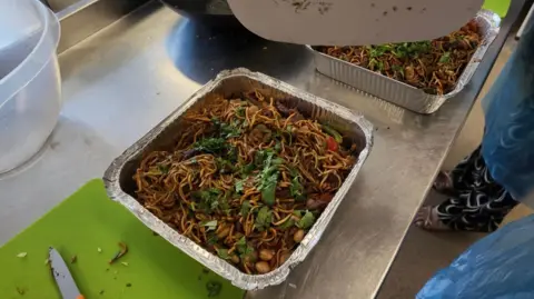 Stir fry in a tin box