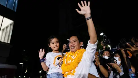 Getty Images Mr Pita with his daughter Pipim