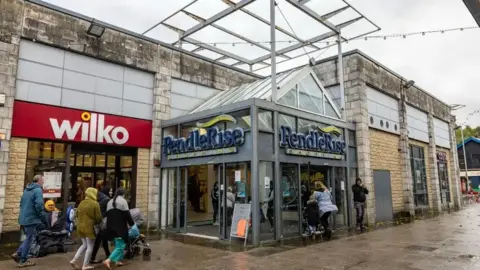 James Malone External view of the entrance to Pendle Rise shopping centre