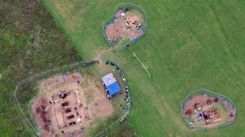 Crown Trelai Park aerial shot