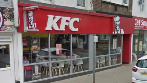 Exterior of former KFC in Lord Street, Fleetwood