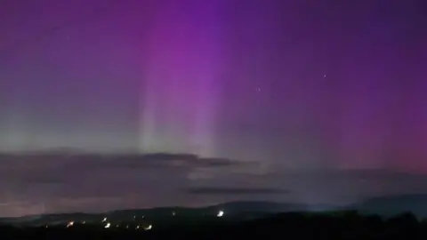 Northern Lights visible across Northern Ireland skies