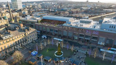 Plans for a new outdoor terrace at Eldon Square shopping centre