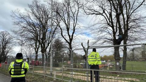 Police and trees in Wellingborough