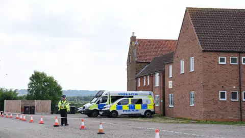 PA Media Police at scene at Stathern Lodge
