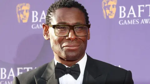 David Harewood poses during the BAFTA Games Awards 2024 at the Queen Elizabeth Hall in London, Britain, 11 April 2024.