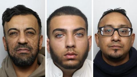 Kamran Ahmed, Ayman Ahmed, and Abdul Kalam, were given sentences at Bradford Crown Court on Wednesday