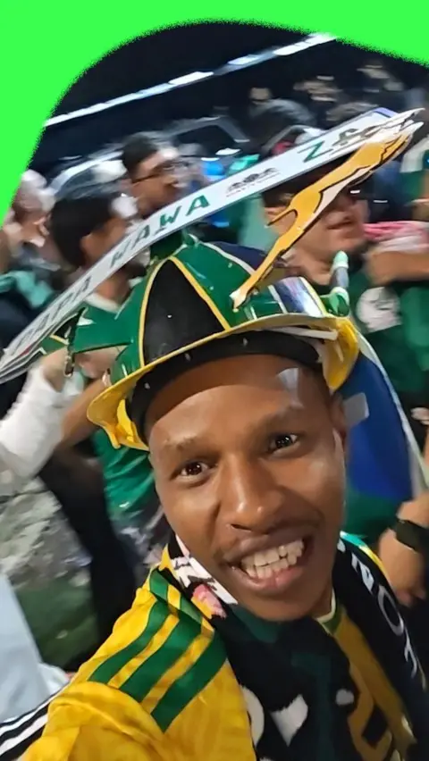 South Africa football fan
