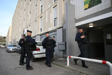 Getty Images Policemen in Marseille