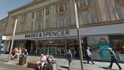 Marks & Spencer store in Gallowtree Gate, Leicester city centre