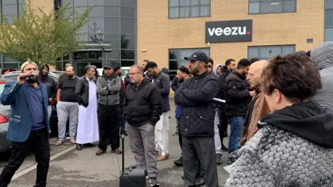 BBC Taxi drivers protest