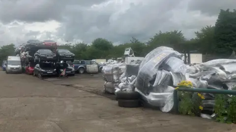 BBC Photo of car scrapyard