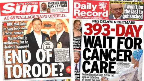 Scotland's papers: 15 July
