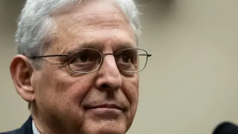 Getty Images Merrick Garland testifies to the US House Judiciary Committee on 4 June