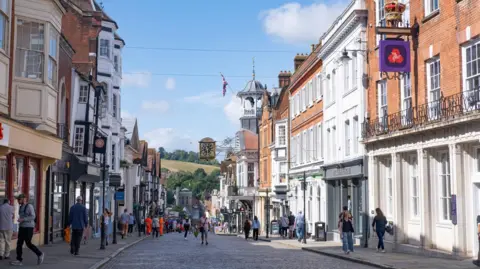 A generic picture of Guildford High Street.