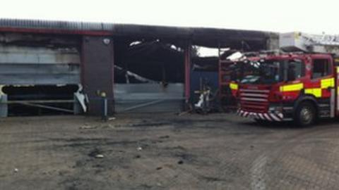 Ram raiders 'started fire at Corby's Willowbrook East industrial estate ...