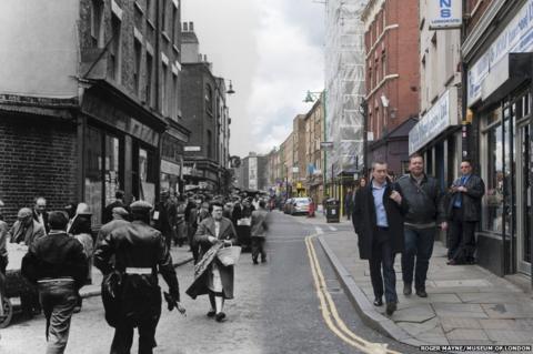 In pictures: London now and then - BBC News