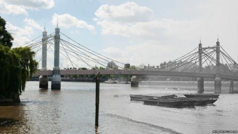 Old and new London bridge images combined - BBC News