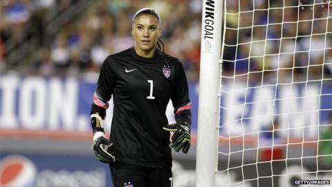 US soccer star Hope Solo responds to naked pictures after apparent leak