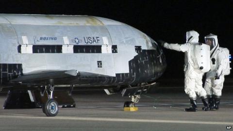 Space plane: Mysterious US military plane returns to Earth - BBC News