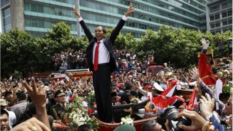 Joko Widodo Sworn In As Indonesian President - BBC News