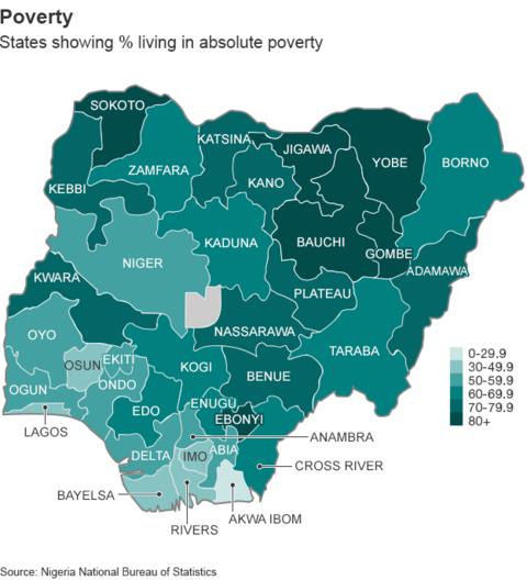 Nigeria elections: Mapping a nation divided - BBC News