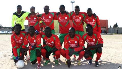 Italy: Migrant Football Team Wins Promotion - BBC News