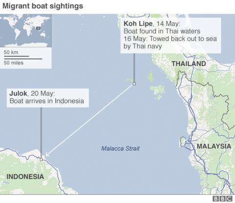 The perilous journey of a migrant boat that made it - BBC News