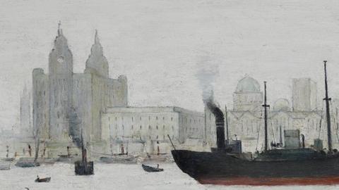 LS Lowry In University Of Salford's Art Exhibition - BBC News