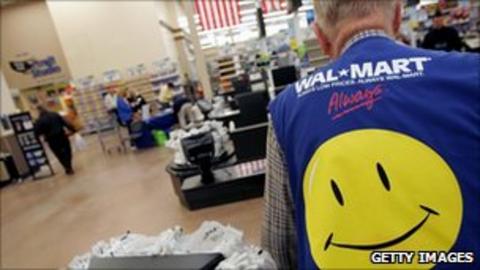 Wal-Mart&#039;s profits rise despite falling US sales - BBC News