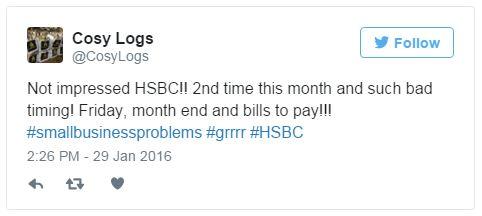 Not impressed HSBC!! 2nd time this month and such bad timing! Friday, month end and bills to pay!!! #smallbusinessproblems #grrrr #HSBC