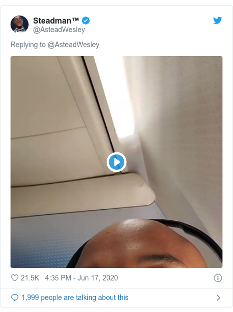 Twitter post by @AsteadWesley: 