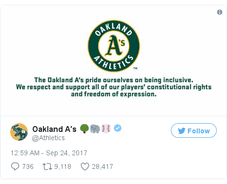 Twitter post by @Athletics