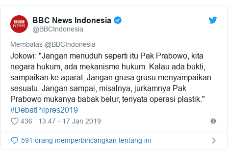 Twitter pesan oleh @BBCIndonesia: Jokowi  