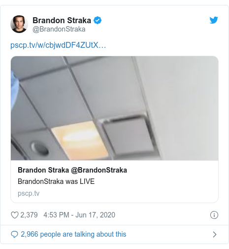 Twitter post by @BrandonStraka: 