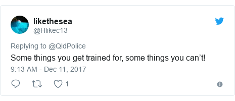 Twitter post by @Hlikec13: Some things you get trained for, some things you can’t!