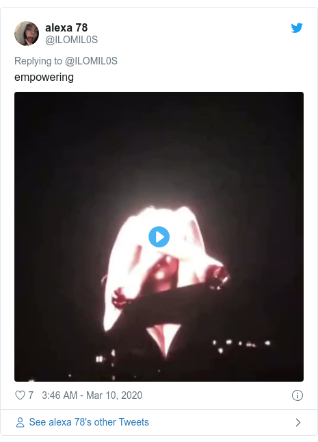 Twitter post by @ILOMIL0S: empowering  