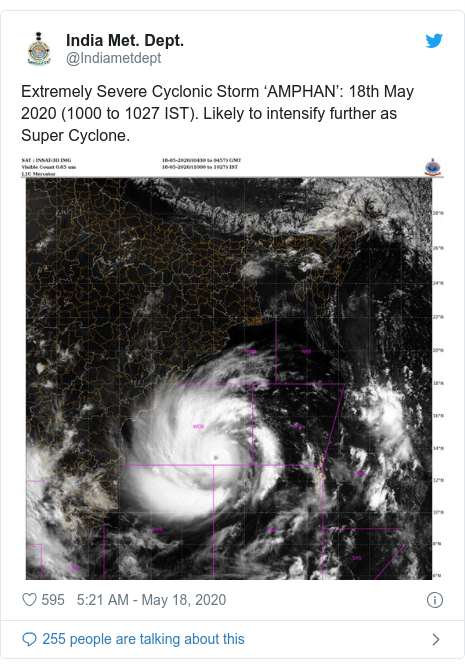 Cyclone Amphan India S East Coast Braces For Severe Storm Chindia Alert You Ll Be Living In Their World Very Soon
