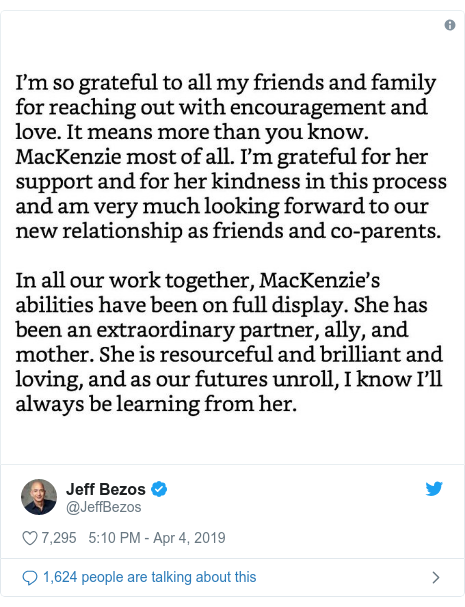Twitter post by @JeffBezos: 