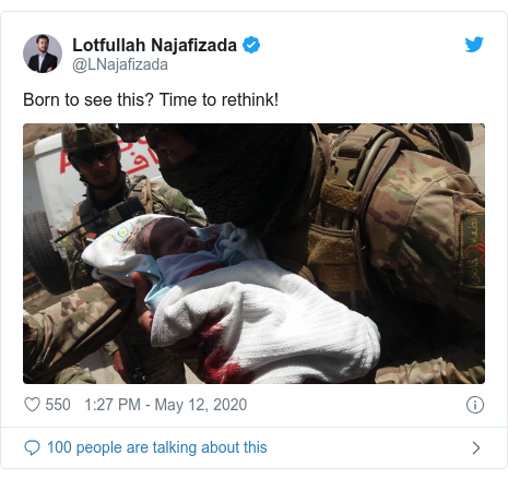 Twitter post by @LNajafizada: Born to see this? Time to rethink! 