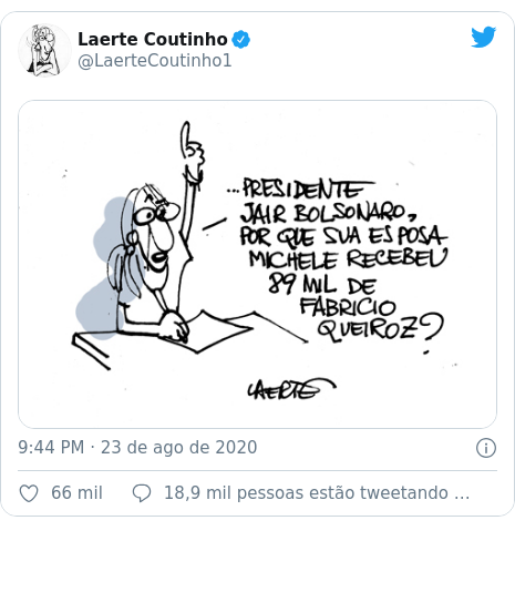 Twitter post de @LaerteCoutinho1: 