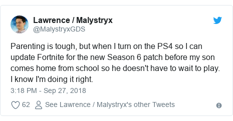 Fortnite Season 6 Pets Could Expand Game S Audience Bbc News - twitter post by malystryxgds parenting is tough but when i turn on the