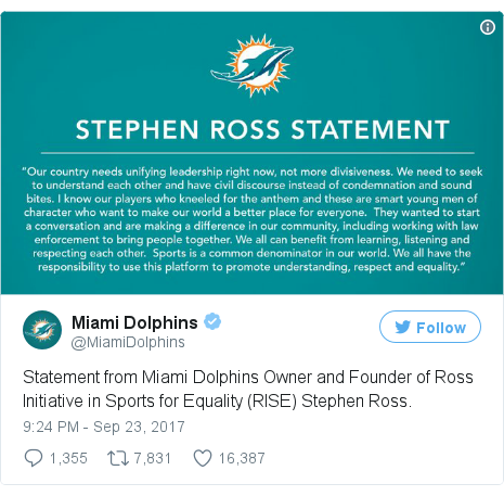 Twitter post by @MiamiDolphins