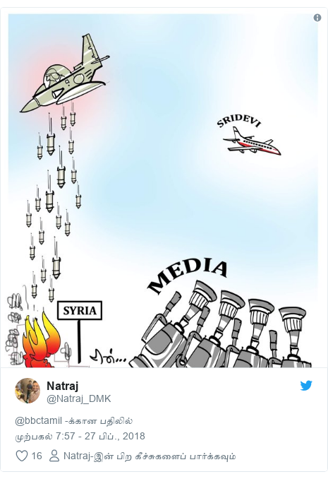 டுவிட்டர் இவரது பதிவு @Natraj_DMK: