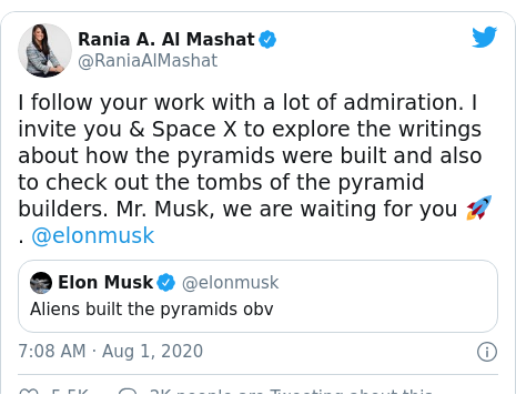 Egypt Tells Elon Musk Its Pyramids Were Not Built By Aliens Blogrf Com