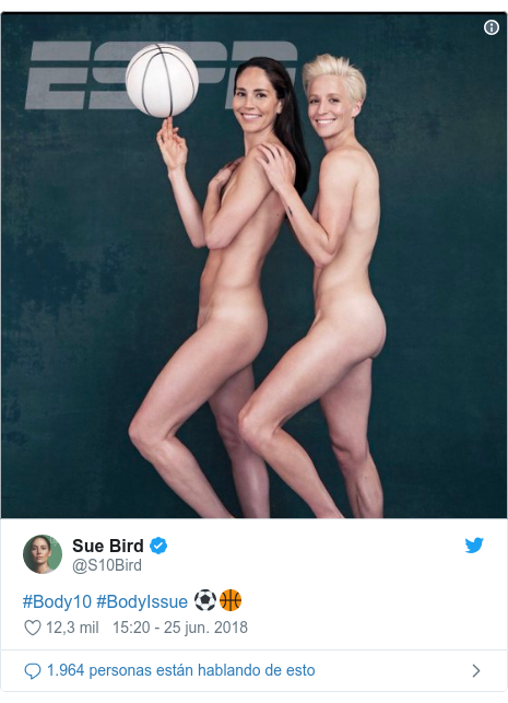 Publicación de Twitter por @S10Bird: #Body10 #BodyIssue ???? 