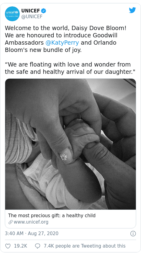 Pop Star Katy Parry And Orlando Bloom Welcome First Child Sonkonews
